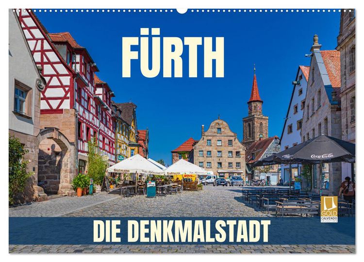 Produktbild: F&uuml;rth - die Denkmalstadt (Wandkalender 2027 DIN A2 quer), CALVENDO Monatskalender