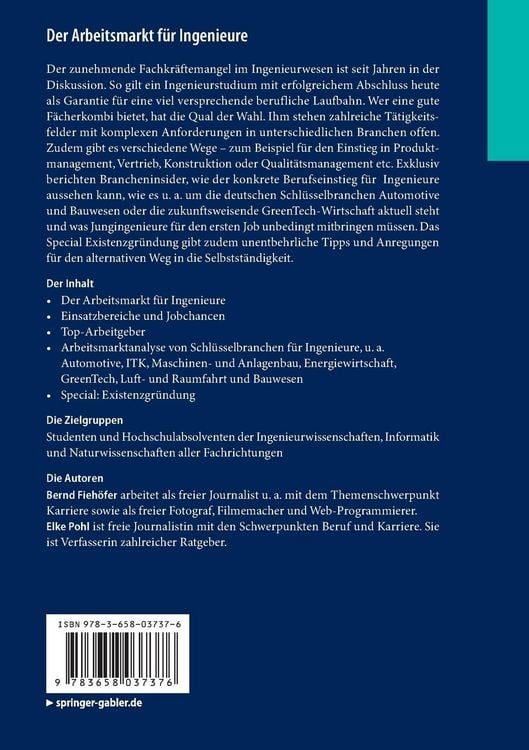 Produktbild: Der Arbeitsmarkt f&uuml;r Ingenieure