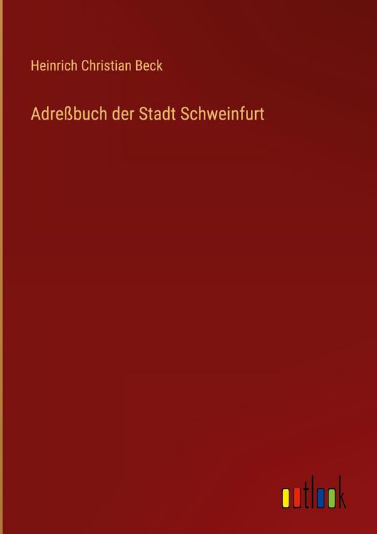Produktbild: Adre&szlig;buch der Stadt Schweinfurt