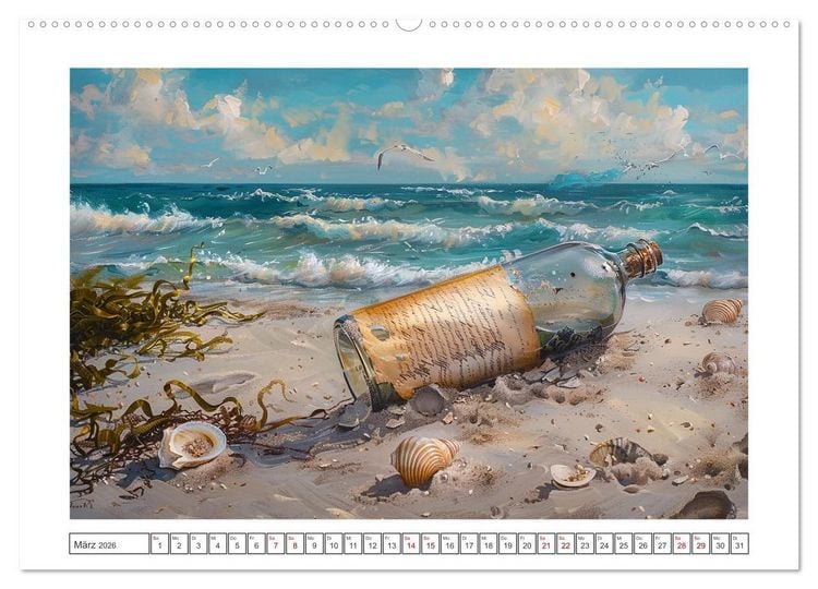Produktbild: Strandgut (Wandkalender 2026 DIN A2 quer), CALVENDO Monatskalender