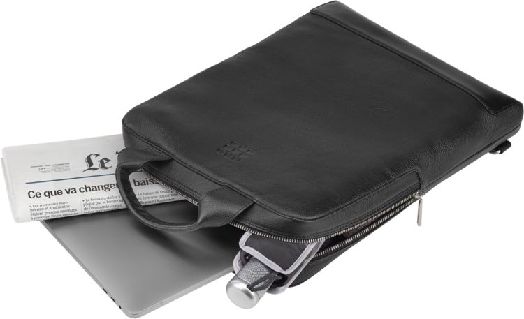 Produktbild: Moleskine klassische vertikale Digitalger&auml;te-Tasche Leder Schwarz