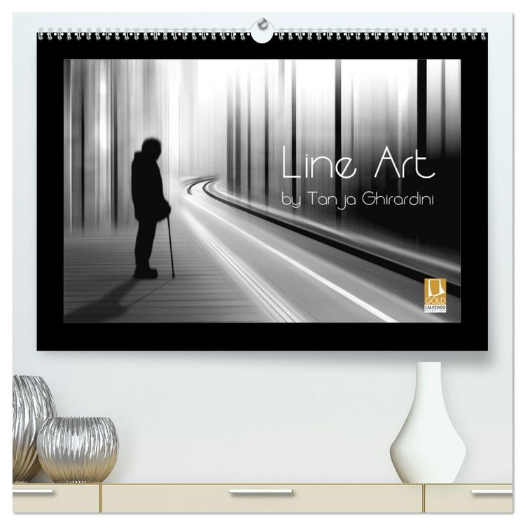 Produktbild: Line Art - by Tanja Ghirardini (hochwertiger Premium Wandkalender 2026 DIN A2 quer), Kunstdruck in Hochglanz
