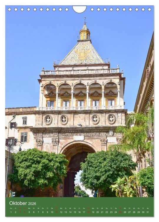 Produktbild: Spaziergang durch Palermo (Wandkalender 2026 DIN A4 hoch), CALVENDO Monatskalender