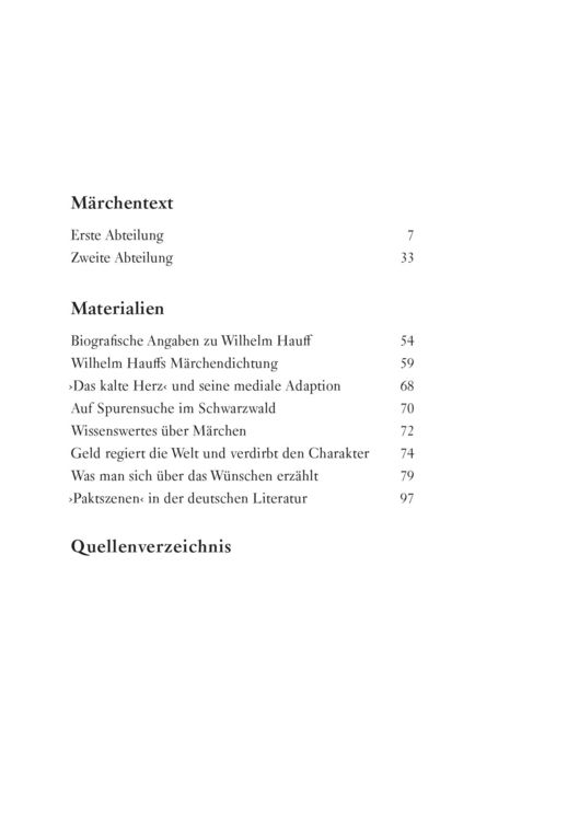 Produktbild: Das kalte Herz &ndash; Wilhelm Hauff &ndash; Taschenbuch