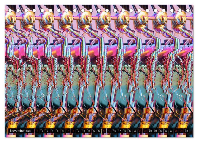 Produktbild: Magische Bilder - 3D Illusionen (Tischkalender 2026 DIN A5 quer), CALVENDO Monatskalender