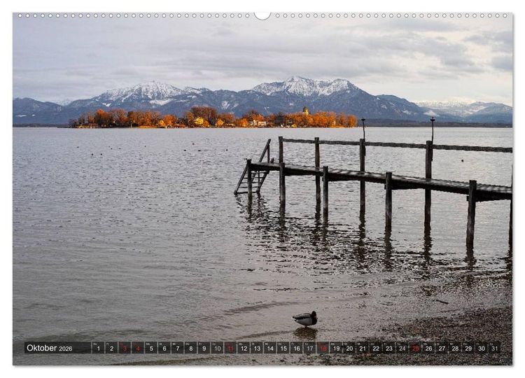 Produktbild: Stille Tage am Chiemsee (Wandkalender 2026 DIN A2 quer), CALVENDO Monatskalender