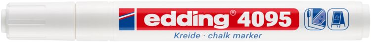 Produktbild: edding 4095 Kreidemarker Window Marker 2-3mm wei&szlig;
