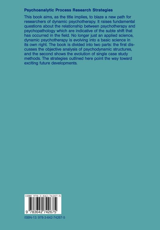 Produktbild: Psychoanalytic Process Research Strategies