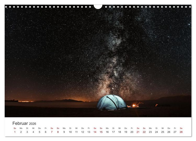 Produktbild: Camping - Raus in die Natur. (Wandkalender 2026 DIN A3 quer), CALVENDO Monatskalender