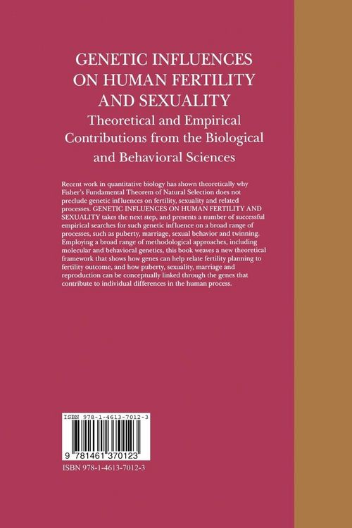 Produktbild: Genetic Influences on Human Fertility and Sexuality