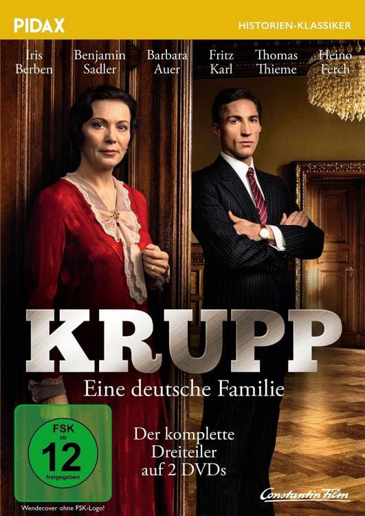 Produktbild: Krupp - Eine deutsche Familie / Der komplette Dreiteiler mit absoluter Starbesetzung (Pidax Historien-Klassiker) [2 DVDs]