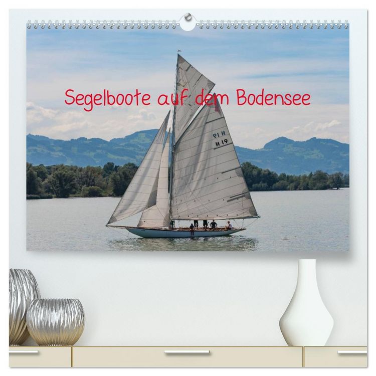 Produktbild: Segelboote auf dem Bodensee (hochwertiger Premium Wandkalender 2026 DIN A2 quer), Kunstdruck in Hochglanz