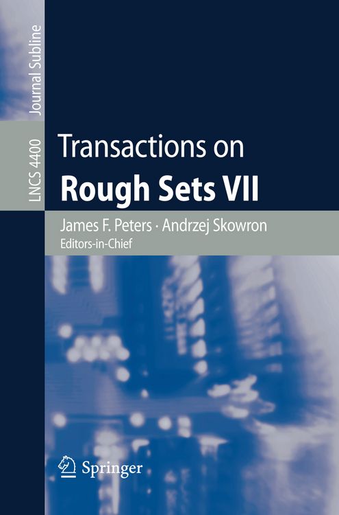 Produktbild: Transactions on Rough Sets VII