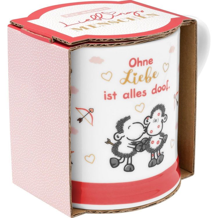 Produktbild: Sheepworld Tasse Motiv "Ohne Liebe ist alles doof"