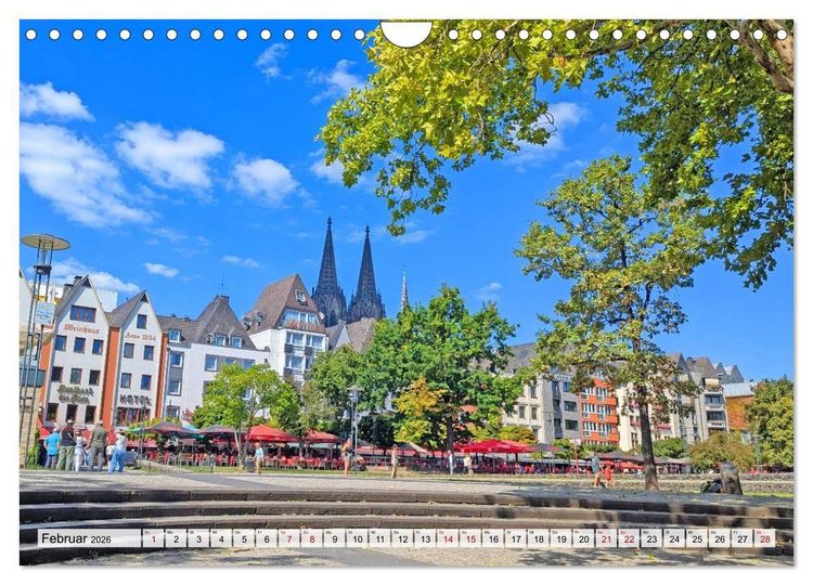 Produktbild: K&ouml;ln Perspektiven einer Stadt (Wandkalender 2026 DIN A4 quer), CALVENDO Monatskalender