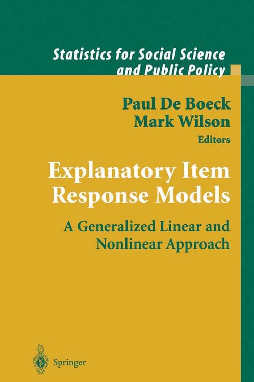 Produktbild: Explanatory Item Response Models