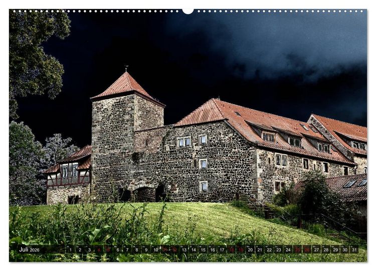 Produktbild: Burgen - Geheimnisvolles Mittelalter (Wandkalender 2026 DIN A2 quer), CALVENDO Monatskalender