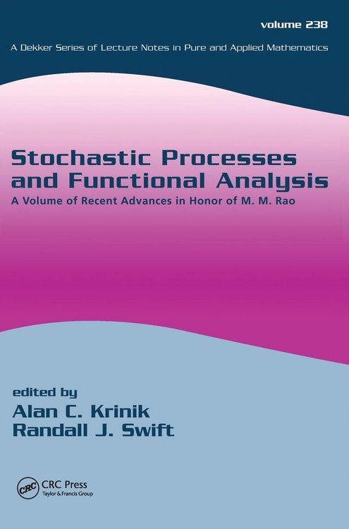 Produktbild: Stochastic Processes and Functional Analysis