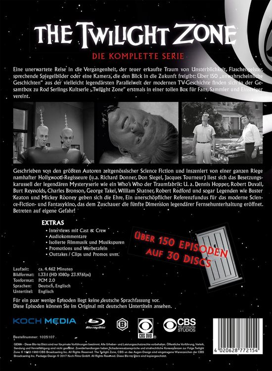 Produktbild: The Twilight Zone - Die komplette Serie (Keepcase) (30 Blu-rays)
