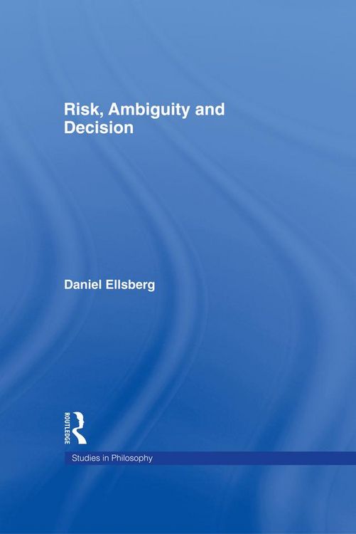 Produktbild: Risk, Ambiguity and Decision