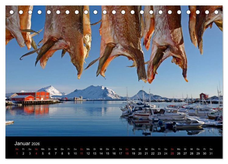Produktbild: Norwegen (Tischkalender 2026 DIN A5 quer), CALVENDO Monatskalender