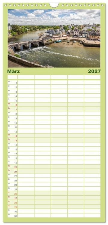 Produktbild: Familienplaner 2027 - Morbihan - Eine Entdeckungsreise in den S&uuml;den der Bretagne mit 5 Spalten (Wandkalender, 21 x 45 cm) CALVENDO