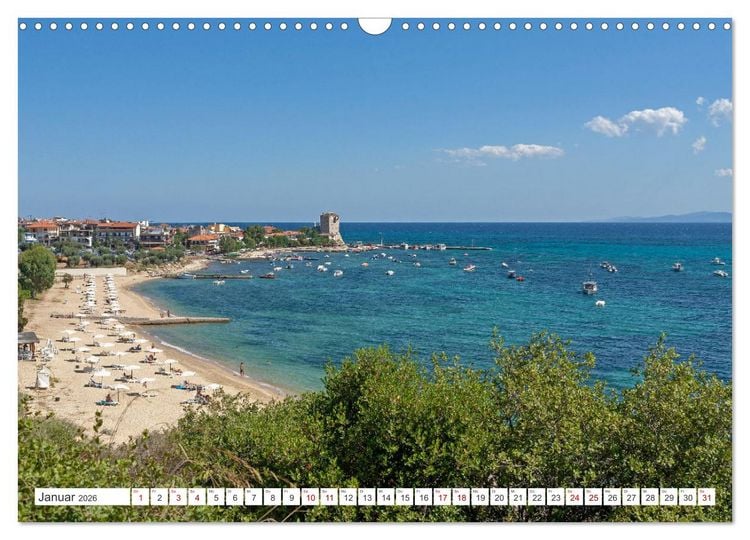 Produktbild: Chalkidiki - Urlaubsparadies in Nordgriechenland (Wandkalender 2026 DIN A3 quer), CALVENDO Monatskalender