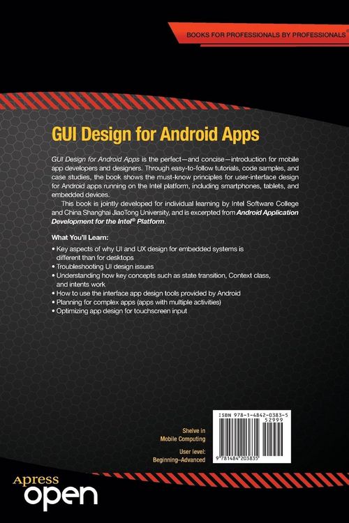 Produktbild: GUI Design for Android Apps