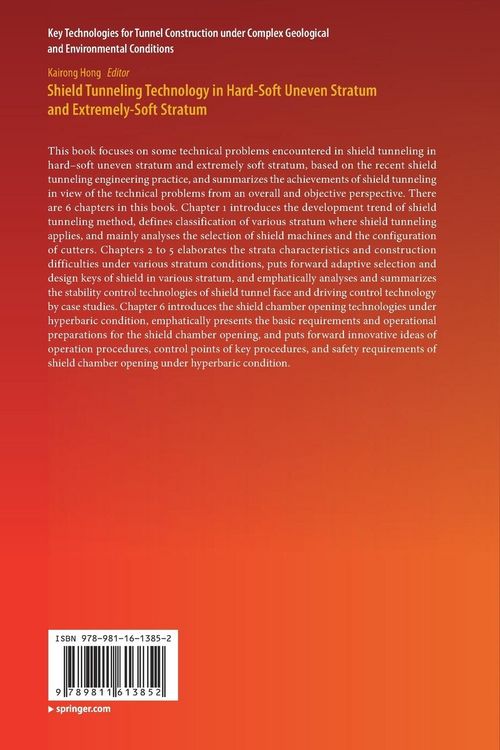 Produktbild: Shield Tunneling Technology in Hard-Soft Uneven Stratum and Extremely-Soft Stratum