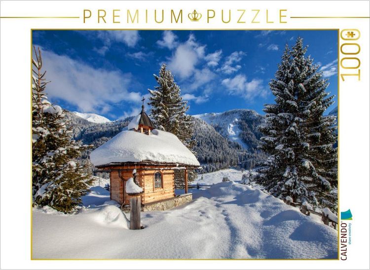 Produktbild: CALVENDO Puzzle Die Gnadenalm Kapelle | 1000 Teile Lege-Gr&ouml;&szlig;e 64x48cm Foto-Puzzle f&uuml;r gl&uuml;ckliche Stunden