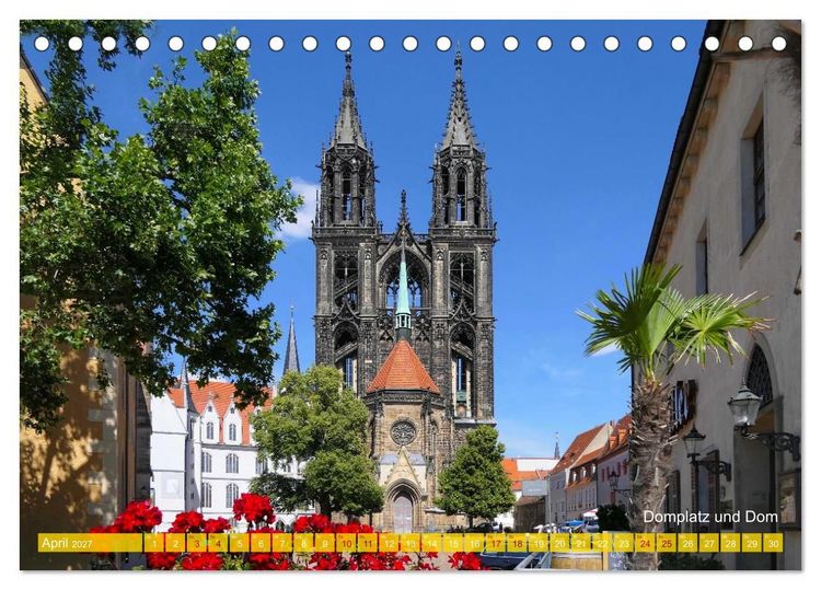 Produktbild: Mei&szlig;en - ein besonderes Erlebnis. Highlights der &auml;ltesten Stadt Sachsens (Tischkalender 2027 DIN A5 quer), CALVENDO Monatskalender