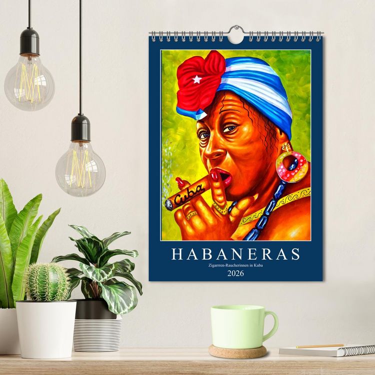 Produktbild: HABANERAS - Zigarren-Raucherinnen in Kuba (Wandkalender 2026 DIN A4 hoch), CALVENDO Monatskalender