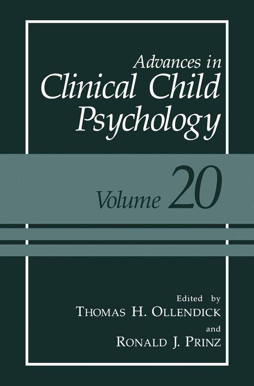 Produktbild: Advances in Clinical Child Psychology
