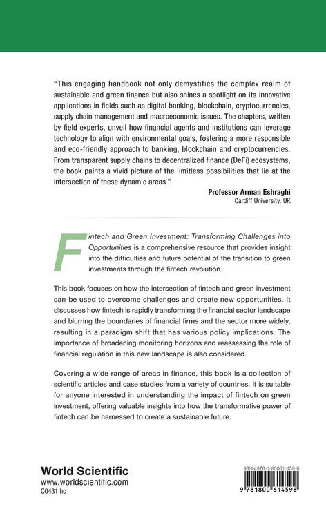 Produktbild: Fintech and Green Investment