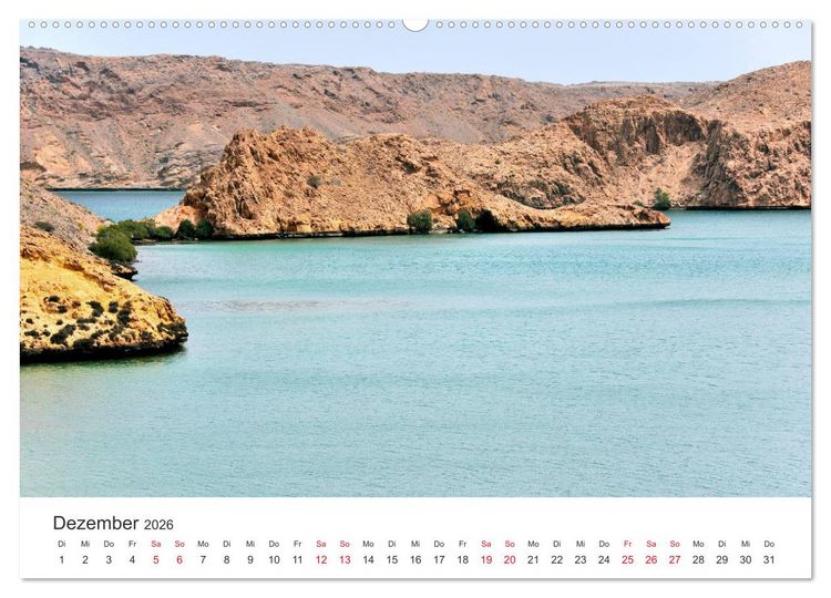 Produktbild: Sultanat Oman - Land des Orients (hochwertiger Premium Wandkalender 2026 DIN A2 quer), Kunstdruck in Hochglanz