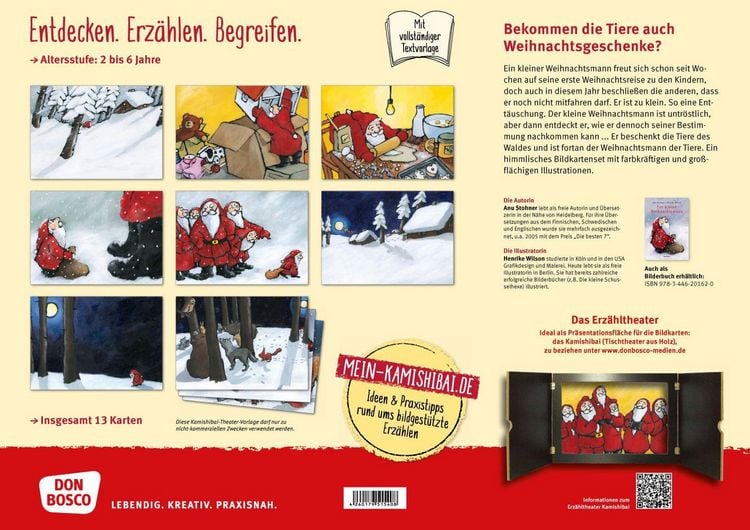 Produktbild: Der kleine Weihnachtsmann. Kamishibai Bildkartenset