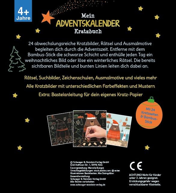 Produktbild: Mein Adventskalender-Kratzbuch