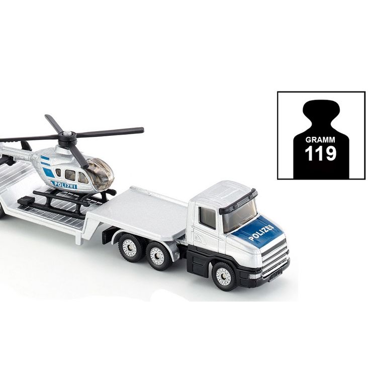 Produktbild: Siku 1610 Tieflader mit Helikopter