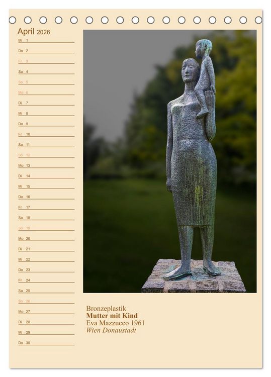 Produktbild: M&uuml;tter mit Kindern in der Kunst (Tischkalender 2026 DIN A5 hoch), CALVENDO Monatskalender