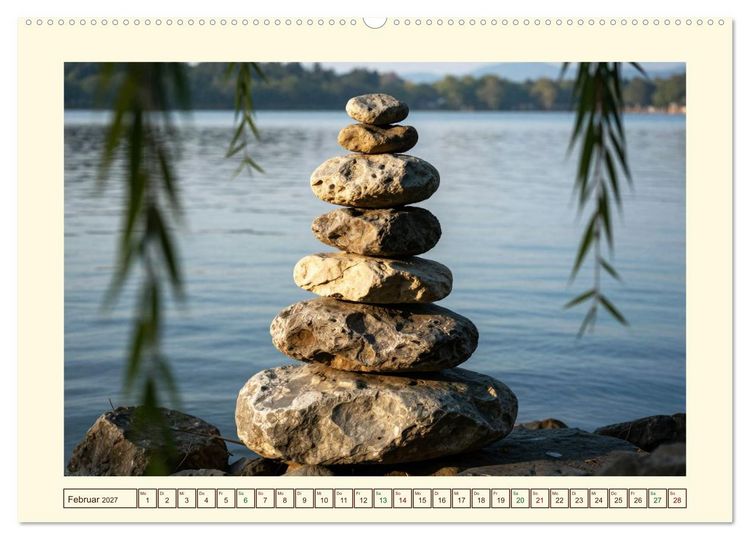 Produktbild: Gestaltete Stille - Wo die Natur zur Skulptur wird (Wandkalender 2027 DIN A2 quer), CALVENDO Monatskalender