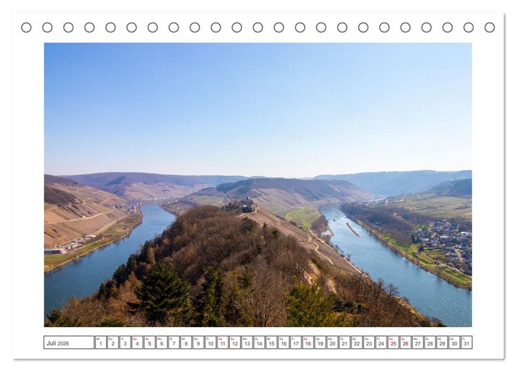 Produktbild: Die Mosel erwacht aus Ihrem Winterschlaf (Tischkalender 2026 DIN A5 quer), CALVENDO Monatskalender
