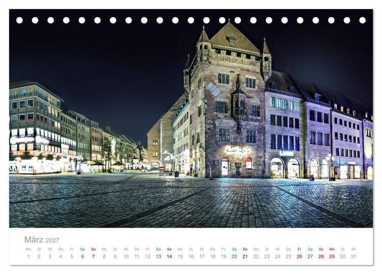 Produktbild: N&uuml;rnberg - Stadt der Br&uuml;cken und Geschichte (Tischkalender 2027 DIN A5 quer), CALVENDO Monatskalender