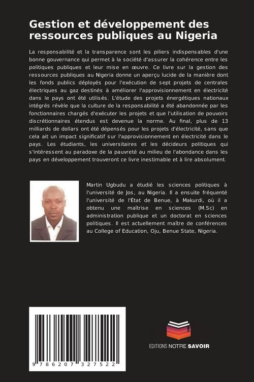 Produktbild: Gestion et d&eacute;veloppement des ressources publiques au Nigeria