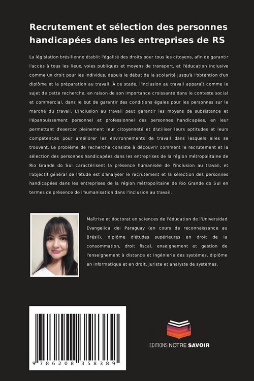 Produktbild: Recrutement et s&eacute;lection des personnes handicap&eacute;es dans les entreprises de RS