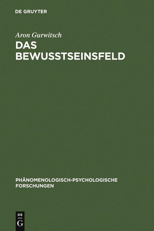 Produktbild: Das Bewu&szlig;tseinsfeld
