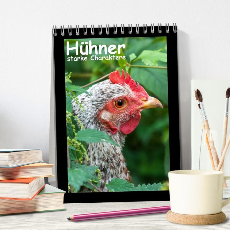 Produktbild: H&uuml;hner - starke Charaktere (Tischkalender 2026 DIN A5 hoch), CALVENDO Monatskalender