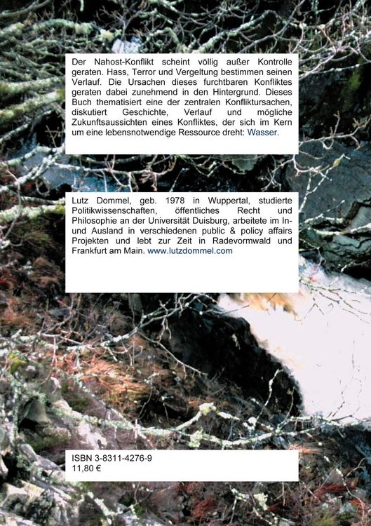Produktbild: Wasser: Schl&uuml;ssel zu Krieg und Frieden im Nahen Osten