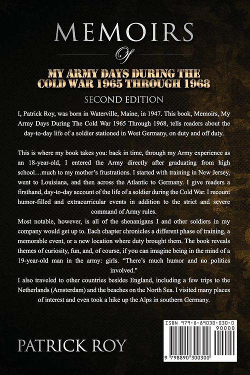 Produktbild: MEMOIRS of My Army Days During the Cold War 1965 Through 1968