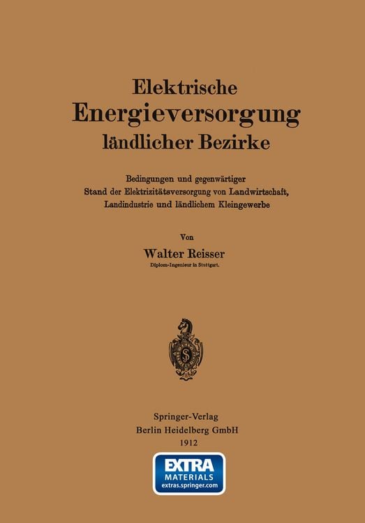 Produktbild: Elektrische Energieversorgung l&auml;ndlicher Bezirke