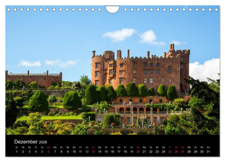 Produktbild: Burgen, Schl&ouml;sser, Landh&auml;user (Wandkalender 2026 DIN A4 quer), CALVENDO Monatskalender